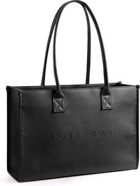 Oversized PU Leather Tote Bag for Women | Stylish Weekender Shopper Handbag
